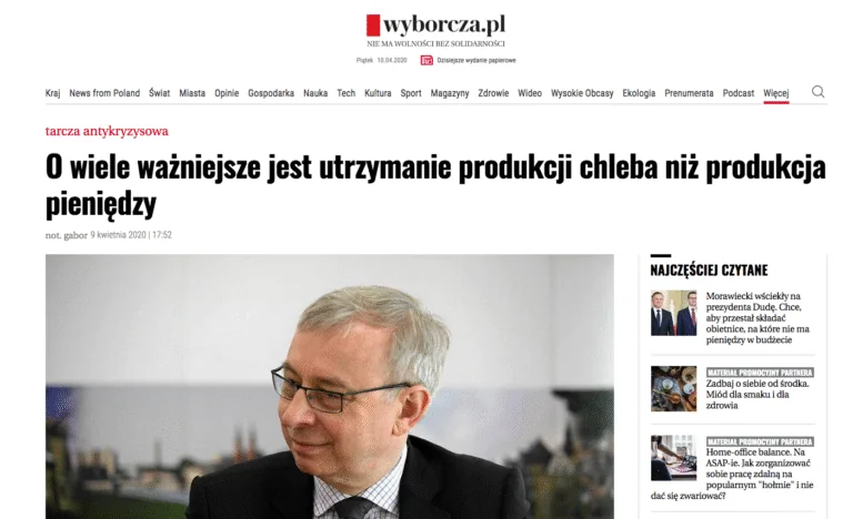 Dziś jest "tarcza 2.0", wkrótce będzie konieczna "tarcza 3.0"